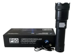 Linterna P50 Táctica Militar Camping Led Zoom Recargable