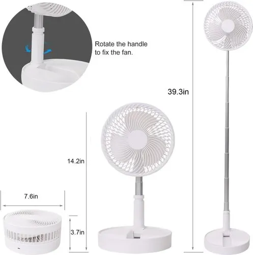 Ventilador Portatil Plegable 1.20M Recargable FH-2058 - Image 2