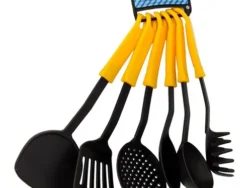 Set x6 De Utensilios De Cocina Con Mango De Color Melech-274