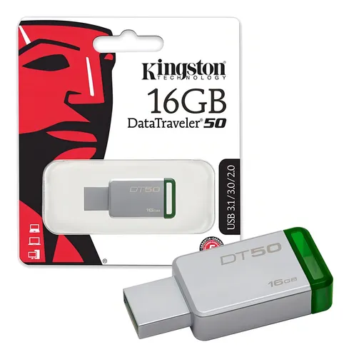 Pendrive 16GB Kingston DT50 Metalico Usb 3.1/3.0/2.0
