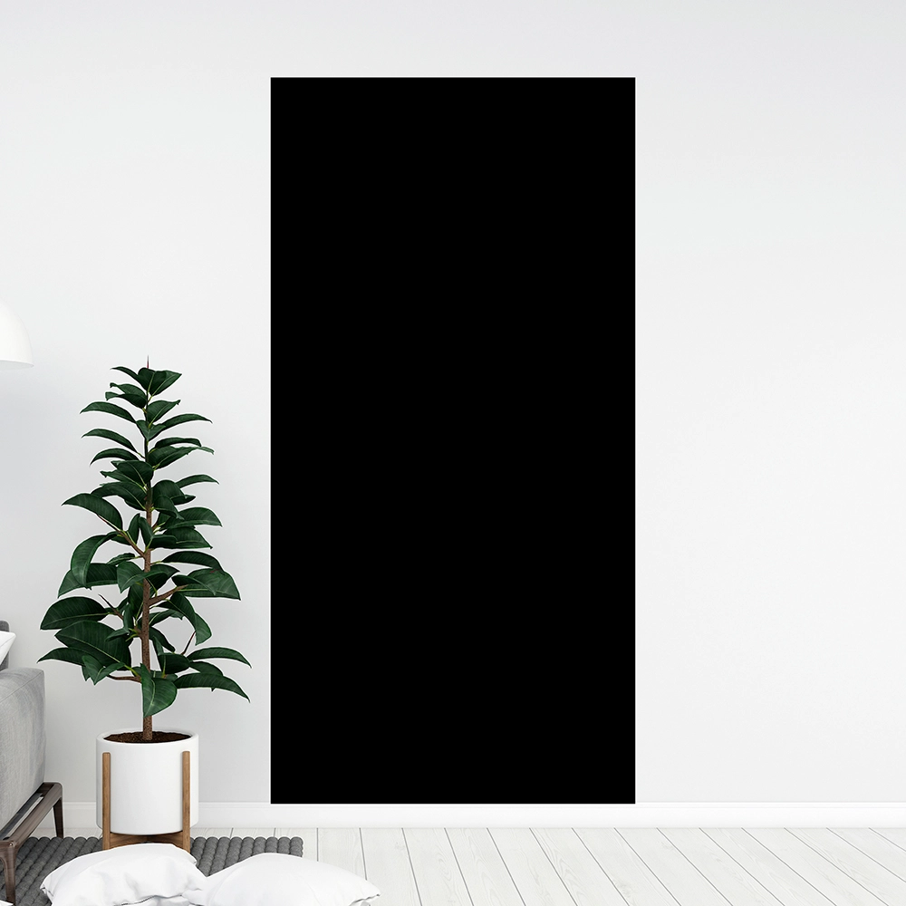 Vinilo Símil Mármol Negro Liso Autoadhesivo 40cm X 80cm BR020L-40