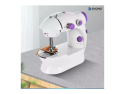 Mini Maquina de Coser Suono HOG0054 220V Blanca y Violeta