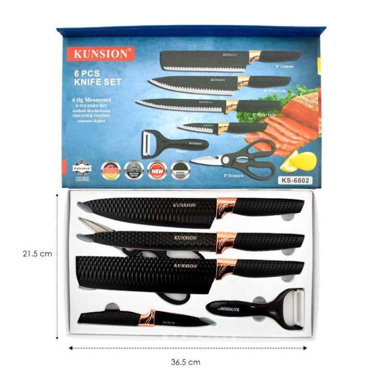 Set de Cuchillos 6 Piezas Kokoland Ks-6802 S-1150-01 - Image 2