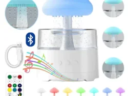 Hongo Humidificador Parlante bluetooth y efecto lluvia BHS-0731