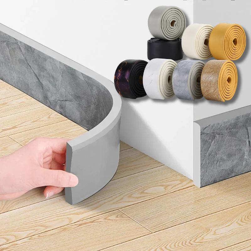 Rollo Zocalo Simil Marmol Gris 5M*10CM PVC ZOC-GREY - Image 3