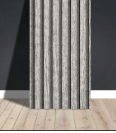 Rollo Vinilo Símil Mandera Listonada Gris 50*300cm BR130L-3MT