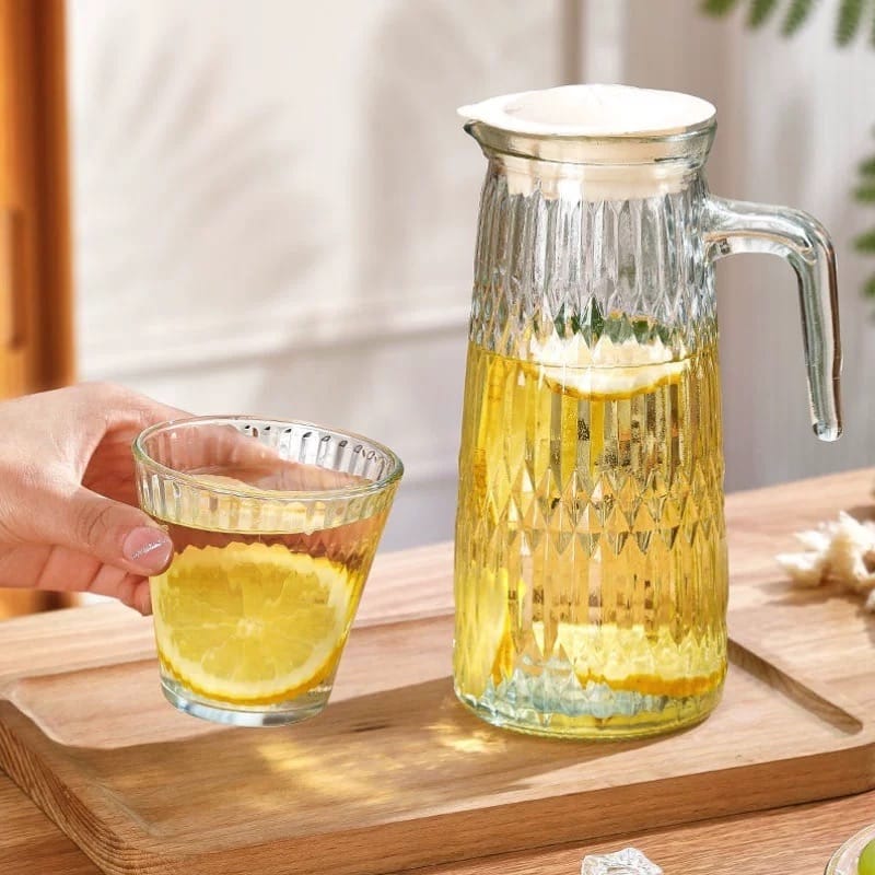 Juego de Jarra y 4 Vasos De Vidrio Jk-4193-01 - Image 3