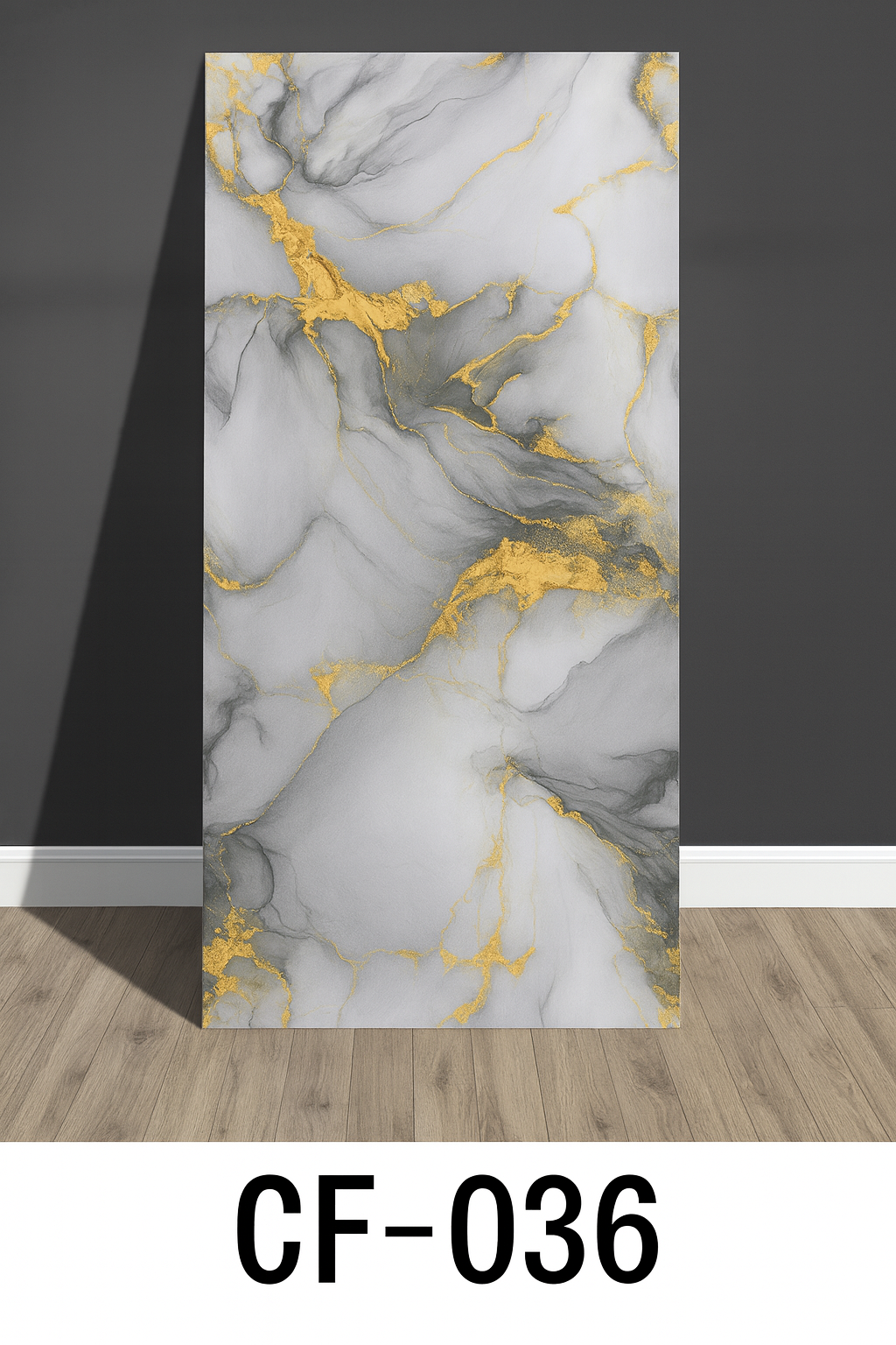 Vinilo Simil Marmol Blanco Negro Dorado BR036L