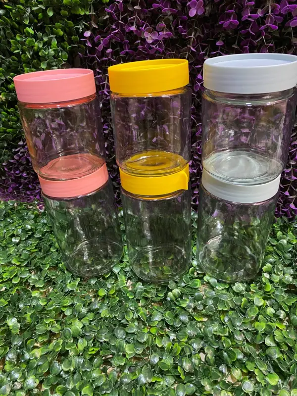 Set de 6 Especieros Vidrio Tapa de Colores VP-G - Image 2