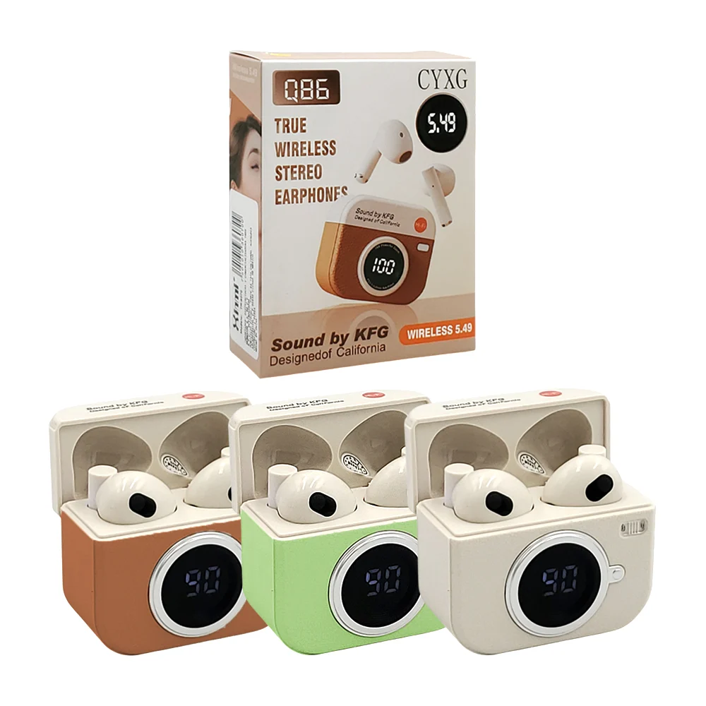 Auricular Bluetooth CYXG Q86 Wireless 5.49 Inalambrico Forma Cámara