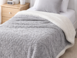 Acolchado Manta Corderito Con Relieve Grande De 180*220cm