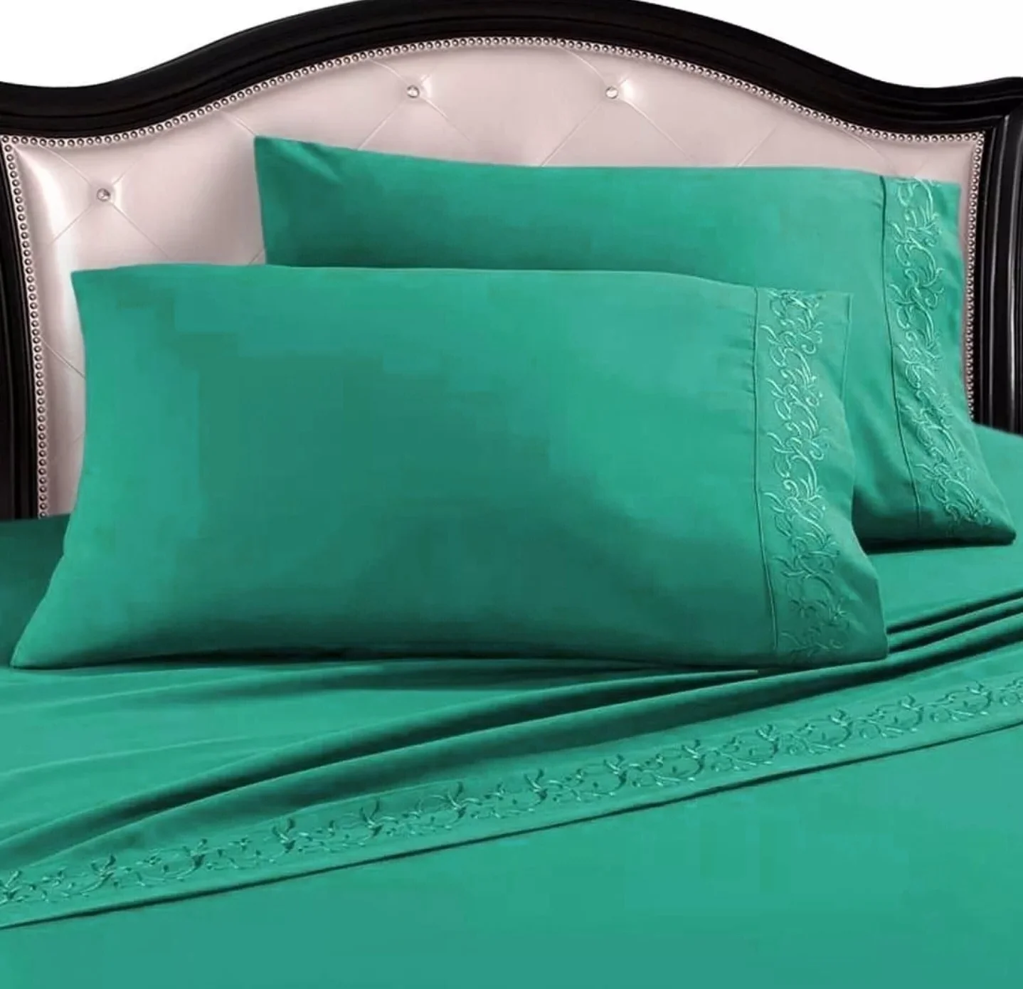 Juego De Sabanas + 2 Fundas Almohada Belgrano Home 2.5p 4800 Hilos - Image 2