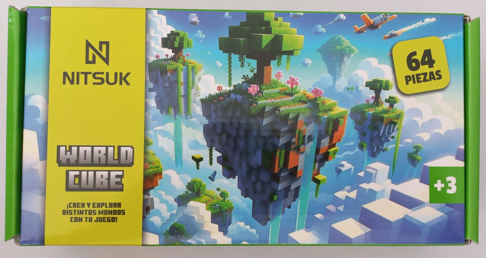 Juego De Bloques Magneticos World Cube NITSUK 64 Piezas MC-SEI4