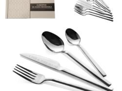Set de Cubiertos 24 Piezas de Acero UT24-02 Caja Blanca