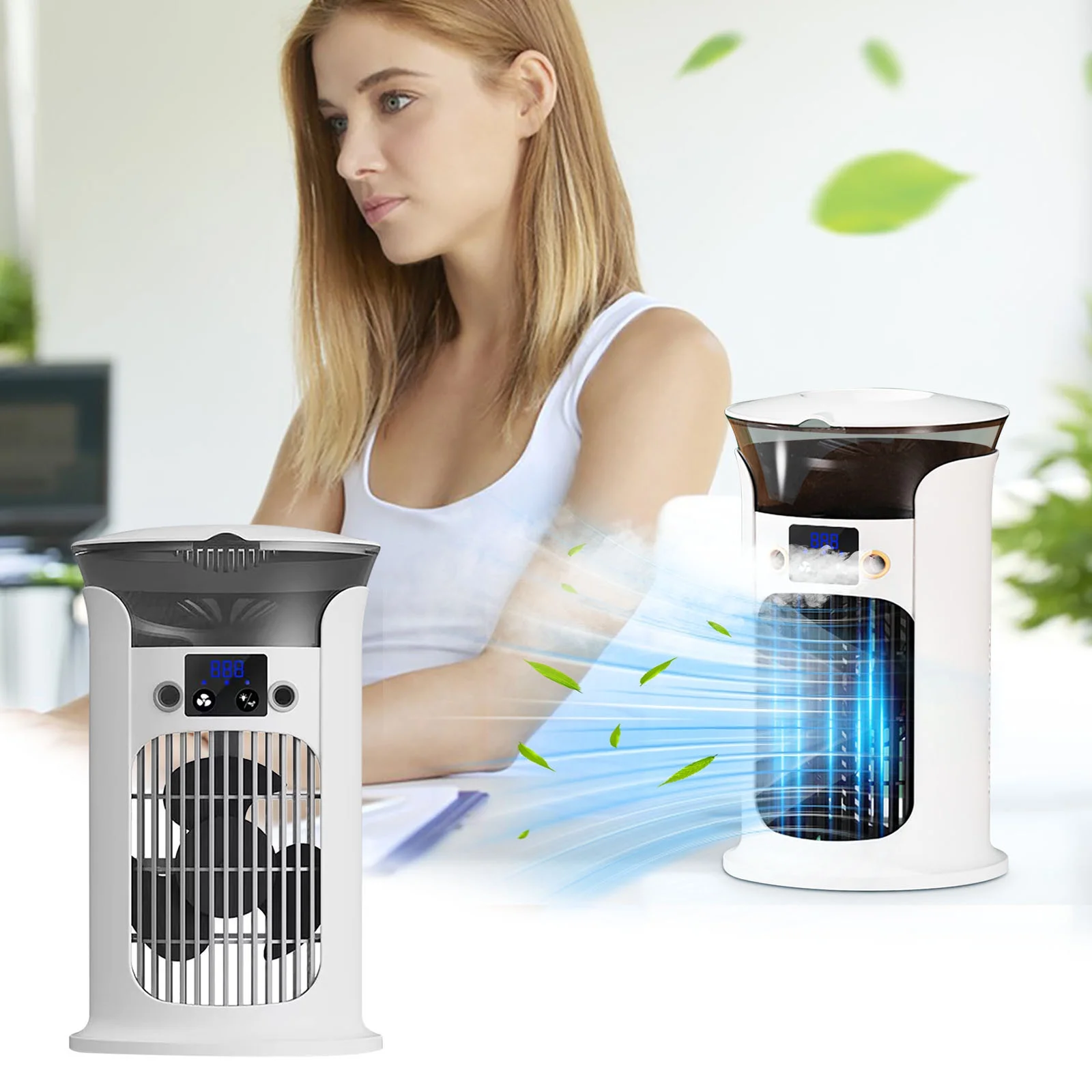 Ventilador Enfriador Recargable 4 en 1 AV5633 YM-188 - Image 3