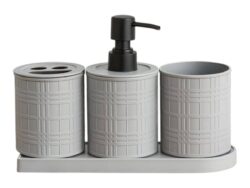 Set De Baño De Plastico Toilet Set x3