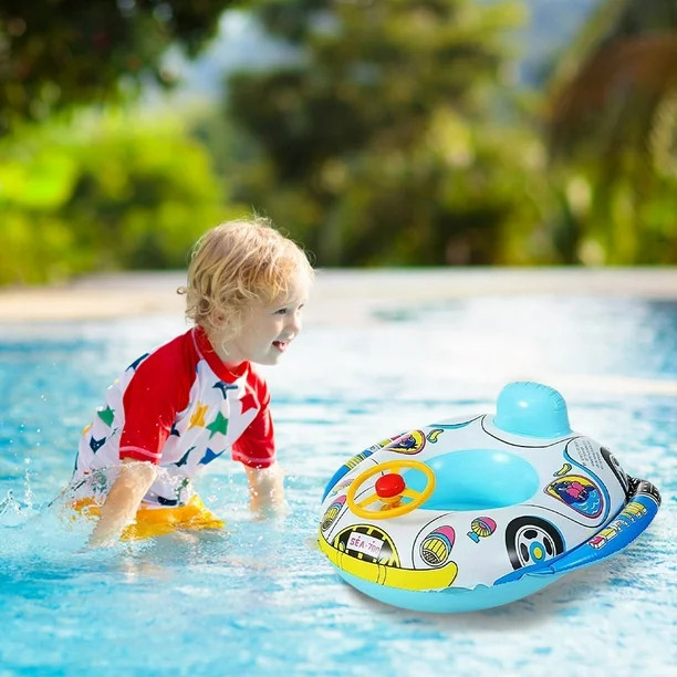 Flotador Para Pileta 3 a 5 Años Auto Carrera INFA002 - Image 5