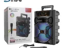 Parlante 8" Con Microfono Sing-e 3000mAh ZQS809