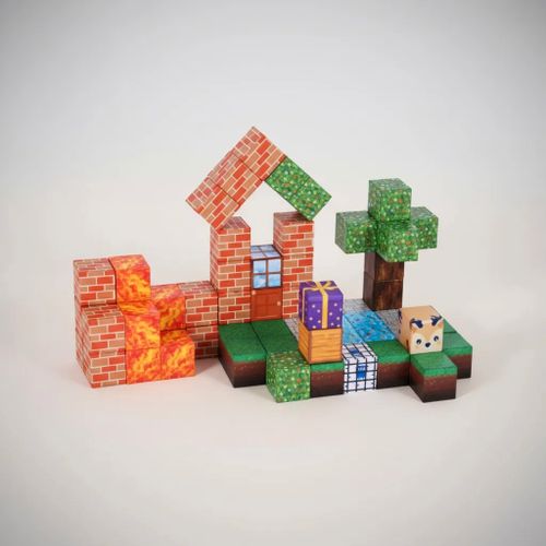 Juego De Bloques Magneticos World Cube NITSUK 64 Piezas MC-SEI4 - Image 2