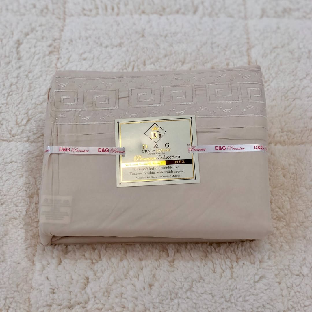 Juego De Sabanas + 2 Fundas Almohada Belgrano Home 2.5p 4800 Hilos - Image 3