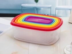 Tupper Contenedor 7 Piezas JS-7255 Transparente