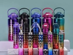 Botella Motivacional 3 en 1 Tornasolada YH532