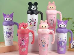 Vaso Termico 800ml Con Cabeza Removible Varios Diseños AV5611