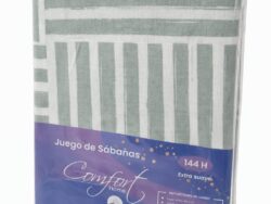 Juego de Sábanas 2 1/2 Plazas Confort Home 144 Hilos Extra Suave