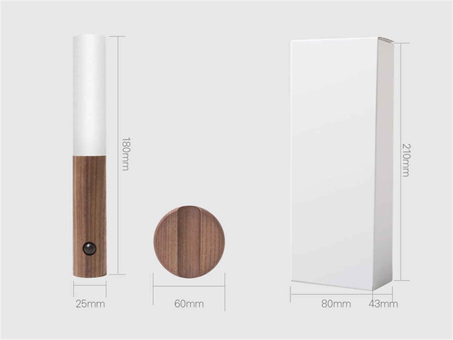 Luz Lampara Con Sensor Movimiento Simil Madera WL-5706/EA-266 - Image 6