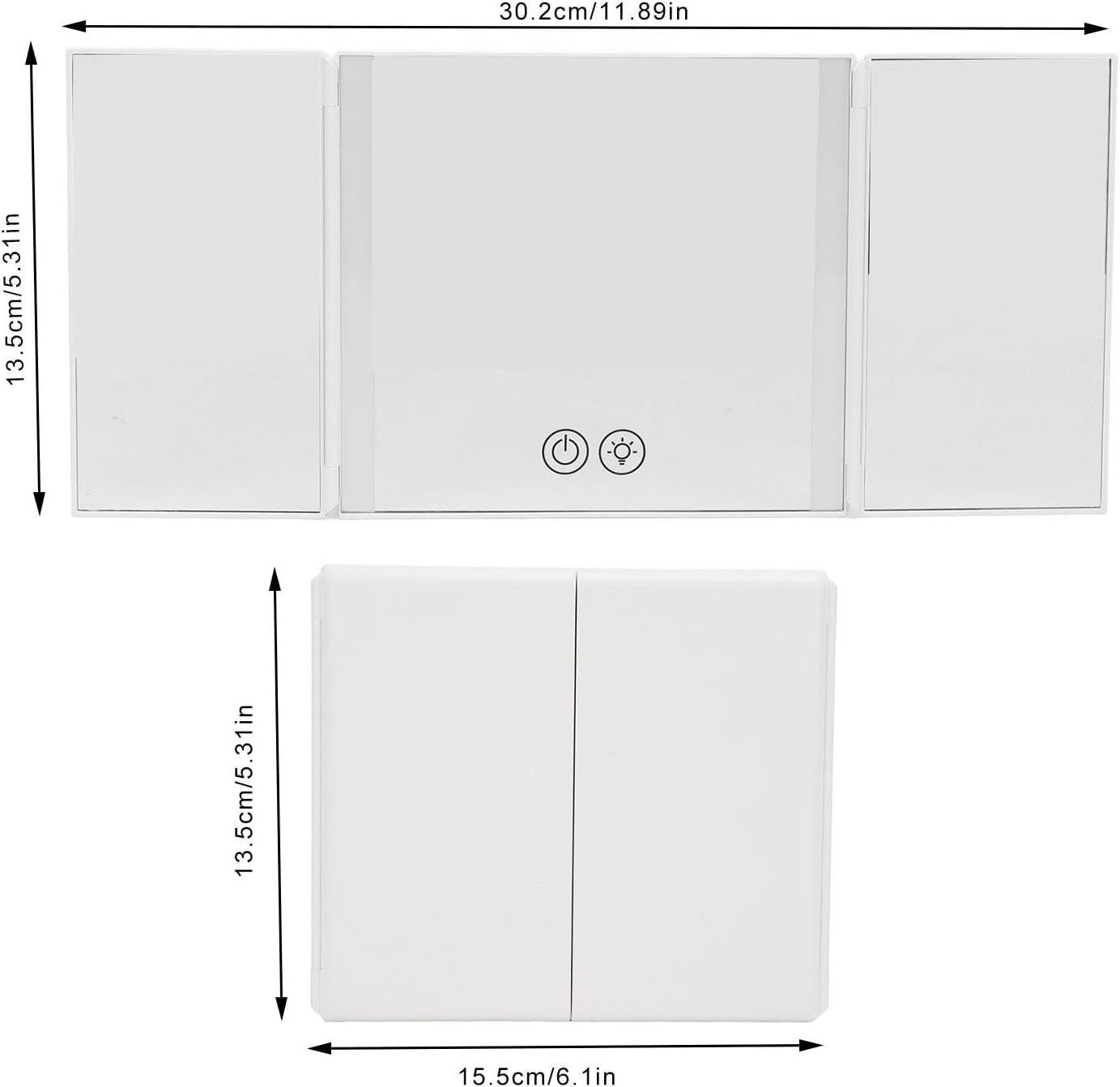 Espejo de Tocador con Visera para Auto Myfold Jin Ge JG-016 - Image 3