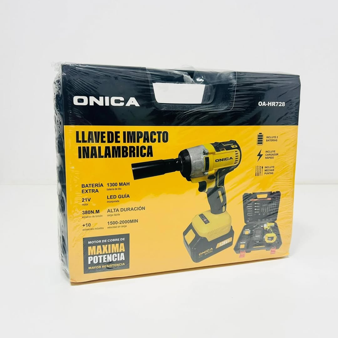 Llave de Impacto Inalambrica Onica OA-HR728