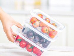 Set de 3 Tuppers Medianos Transparente JS-7261