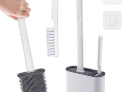 Escobilla WC Silicona con Caja De Goteo Y Pequeño Cepillo 2 en 1 DL2014