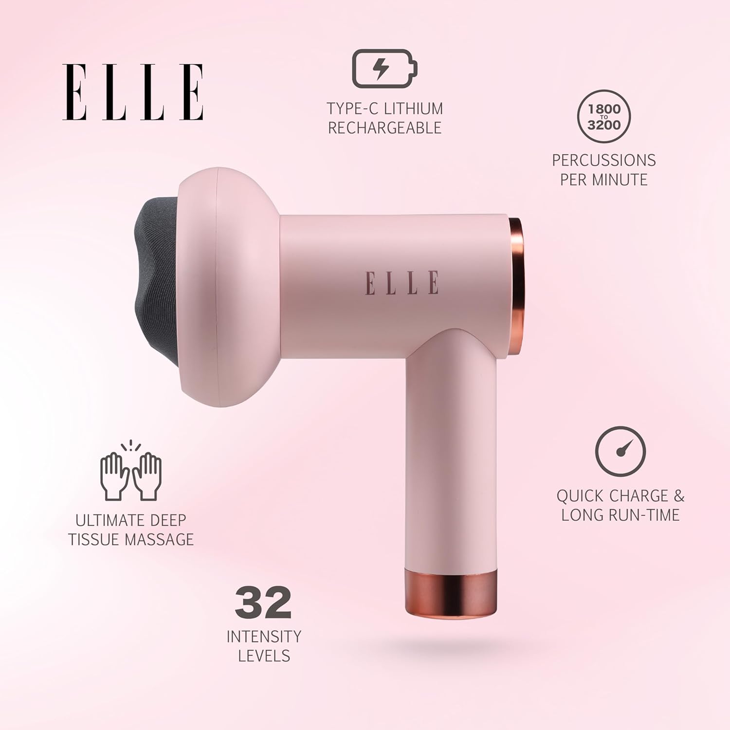 Masajeador Corporal Rosa 5 en 1 OSR S-1021 SL-630 POTENTE ! - Image 4