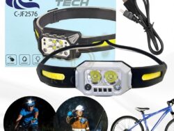 Linterna De Minero Recargable A Usb Con Sensor Multiusos C-JF2576