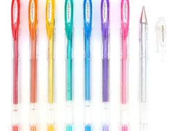 Boligrafos Roller Gel X8 Glitter U&I love G013-8PCS