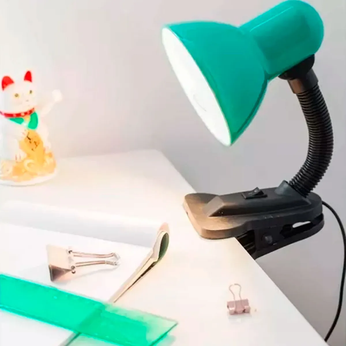 Velador Pinza Broche Lampara De Mesa O Escritorio 220v EA-721 - Image 3