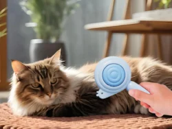 Cepillo Para Peinar Mascotas Diseño Caracol WB726