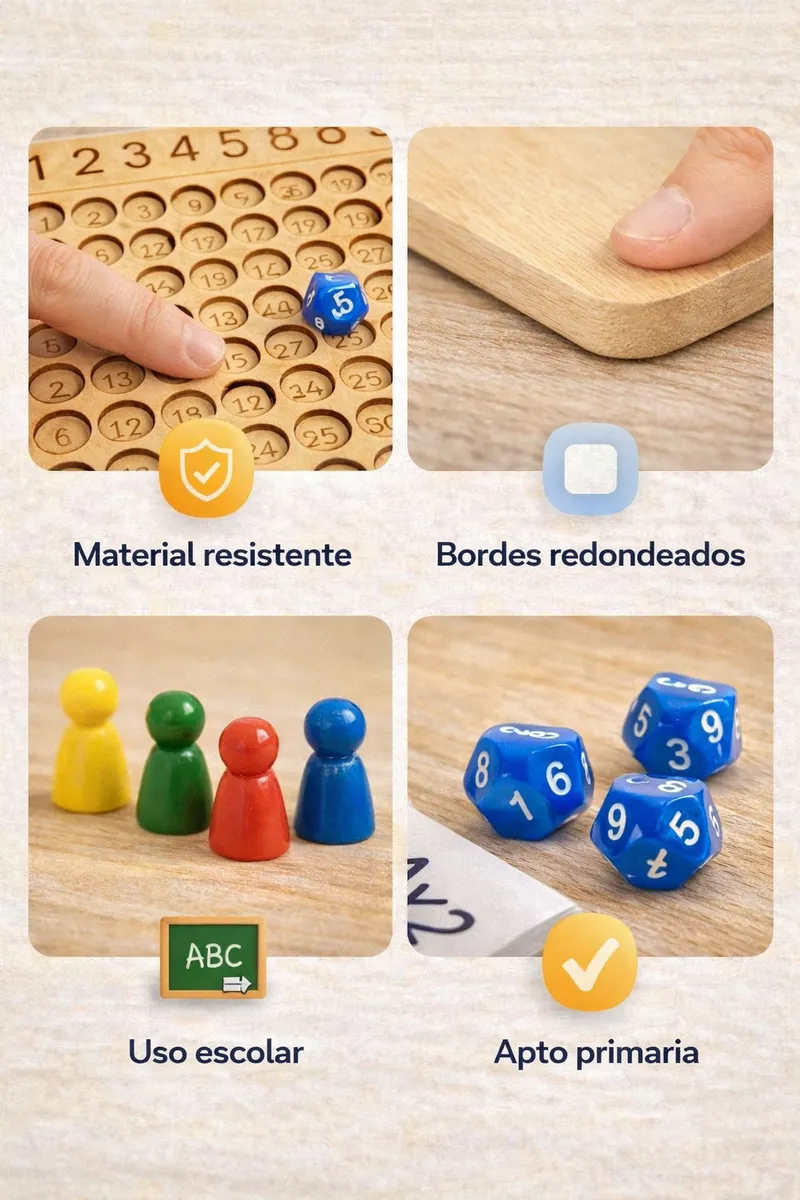 Juego De Multiplicar Didáctico Madera Tabla MD 69 - Image 8