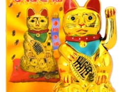 Gato De La Suerte Dorado Fortuna Japones Dinero MLY46A