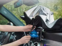 Parasol Tipo Paraguas Proteccion Rayos UV Auto Camioneta SUV