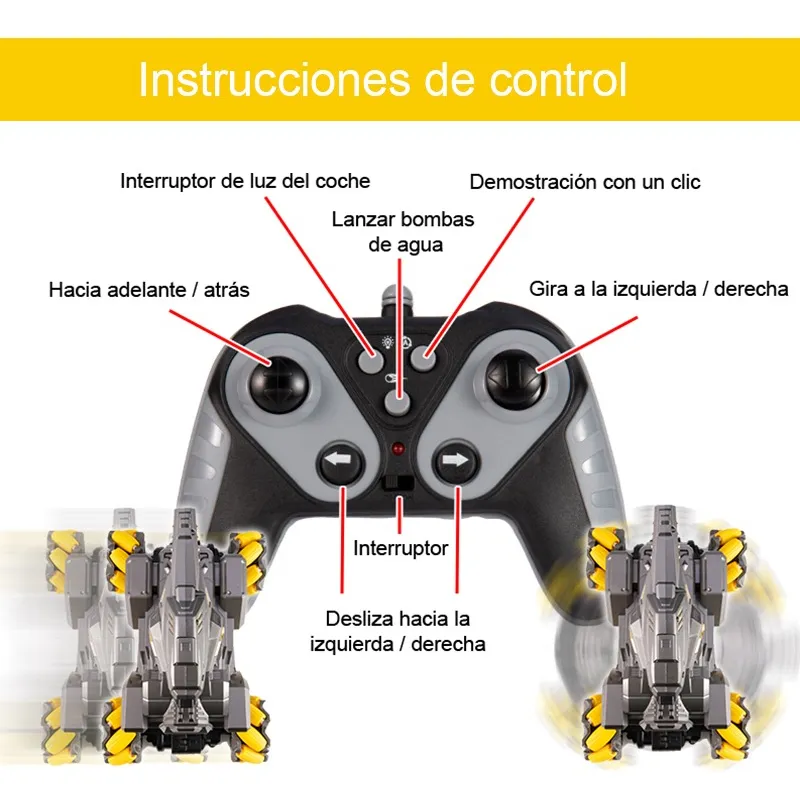 Tanque A Control Remoto Lanza Bomba De Agua 2950Z - Image 6