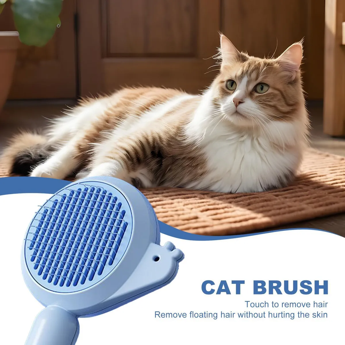 Cepillo Para Peinar Mascotas Diseño Caracol WB726 - Image 6