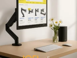 Soporte Hidraulico Iofi Dy-01 De Mesa Tv/monitor 17 A 32 Negro