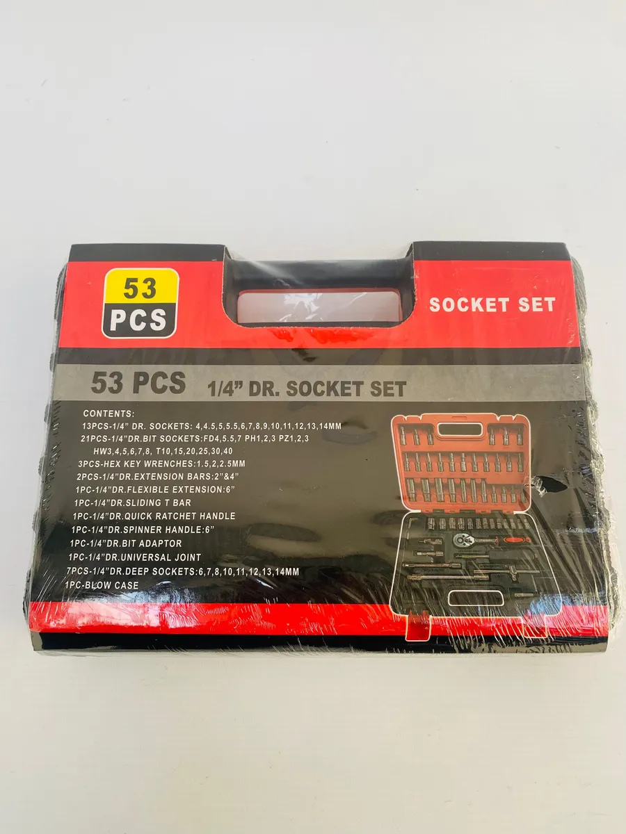 Caja Herramientas Juego De Tubos 1/4 Set 53 Piezas K1053