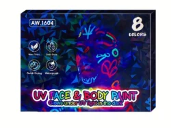 Marcadores Fluorescentes Para Rostro Y Cuerpo De 8 Colores AW.1604