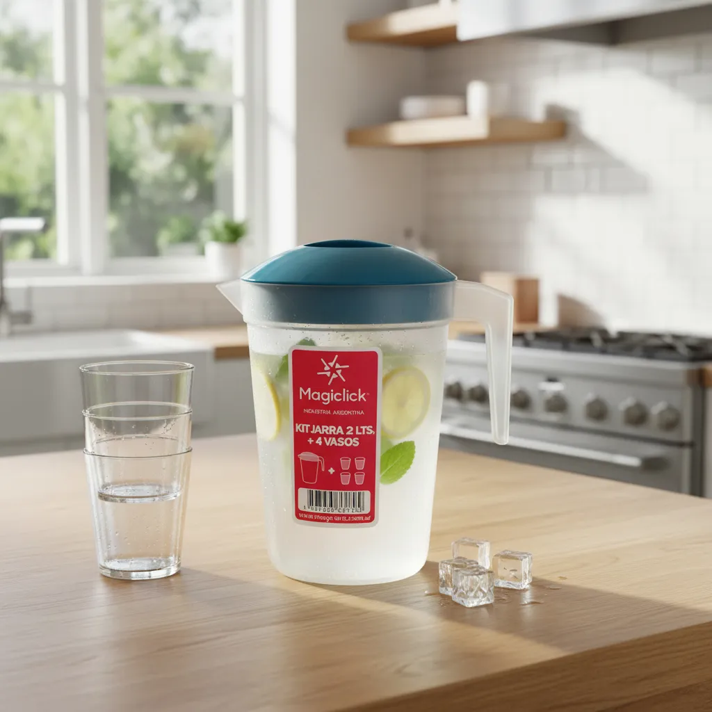 Jarra 2lts + 4 Vasos Magiclick B1609