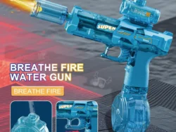 Pistola De Agua Electrica Super Gun Caja Marron Con Verde