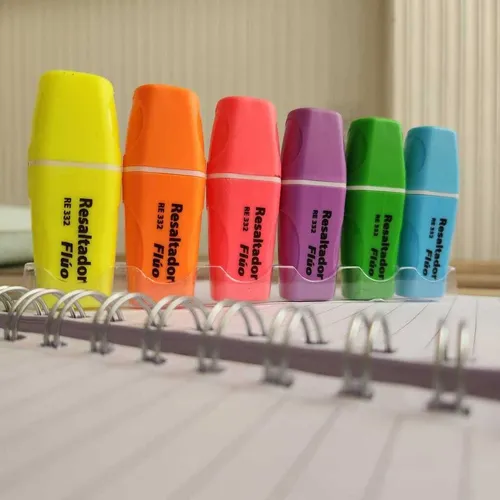 Pack Resaltador Odemei M6210 Mini Fluo X6 Neon - Image 2