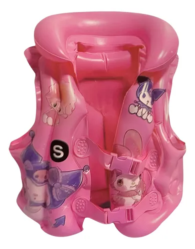 Chaleco Flotador Salvavidas Inflable Pvc Diseño Kuromi INFA007 Talle S